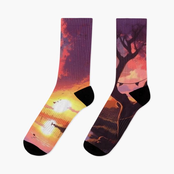 Artikelvorschau, Friedliche japanische Sonnenuntergangslandschaft: Home Art Decor entworfen und verkauft von Cigcio.