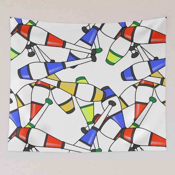 Item preview, Juggling clubs designed and sold by BumbleBearArtUK.