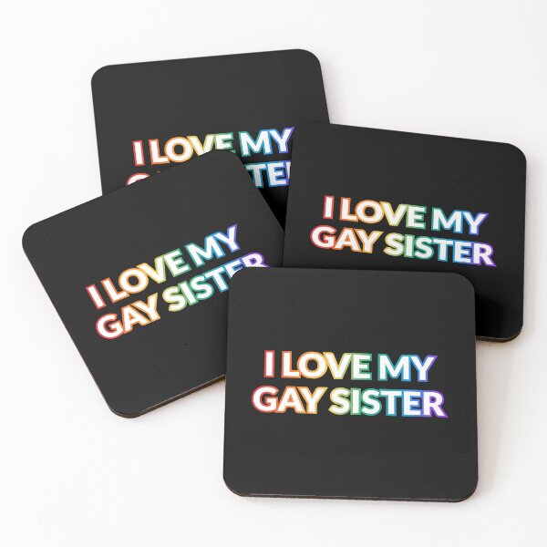 Item preview, I love my gay sister LGBT pride rainbow designed and sold by Inspirationmotivation.