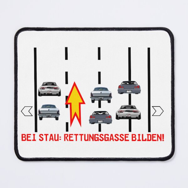 Artikelvorschau, Bei Stau Rettungsgasse Bilden! entworfen und verkauft von Wuppertaler93.