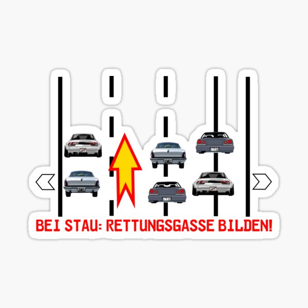 Artikel-Vorschau von Bei Stau Rettungsgasse Bilden!, designt und verkauft von Wuppertaler93.