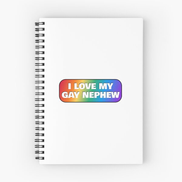 Item preview, I love my gay nephew - Pride rainbow colors designed and sold by Inspirationmotivation.
