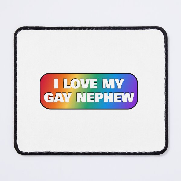 Item preview, I love my gay nephew - Pride rainbow colors designed and sold by Inspirationmotivation.