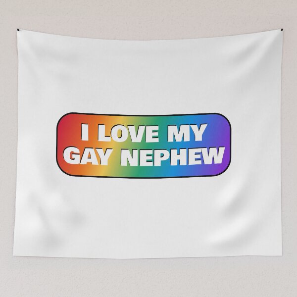 Item preview, I love my gay nephew - Pride rainbow colors designed and sold by Inspirationmotivation.