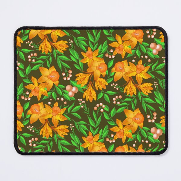 Item preview, Orange Daffodil Flower - Brown designed and sold by JaselviiStudio.