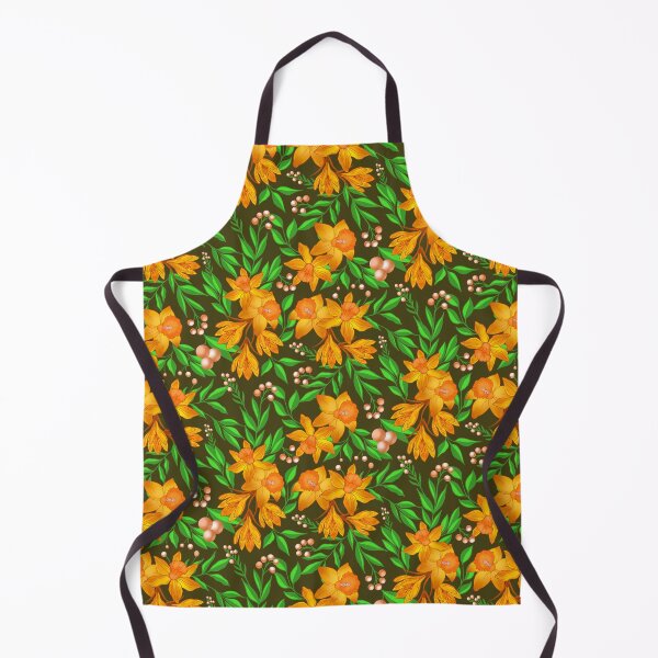 Item preview, Orange Daffodil Flower - Brown designed and sold by JaselviiStudio.