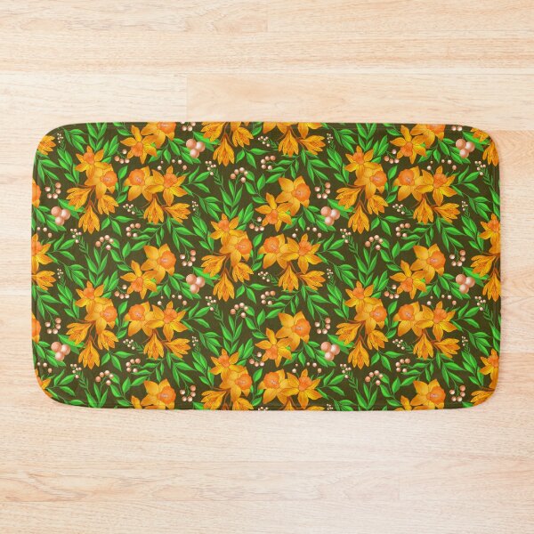 Item preview, Orange Daffodil Flower - Brown designed and sold by JaselviiStudio.