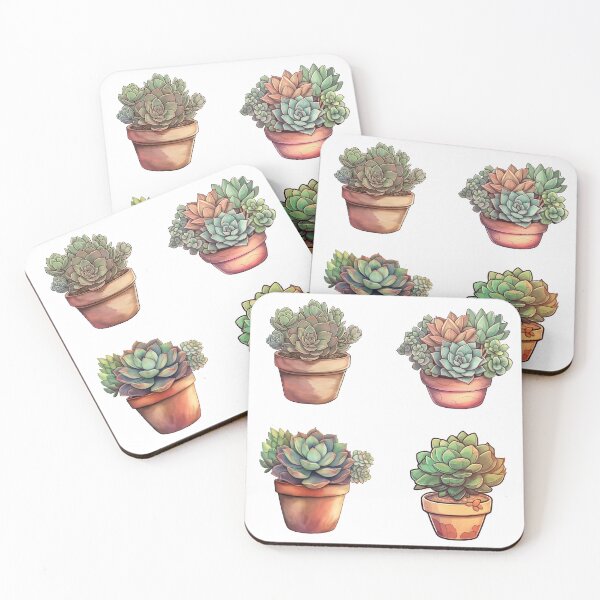 Item preview, Terra Cotta Pot Succulent Pack designed and sold by ArtbyAiGallery.