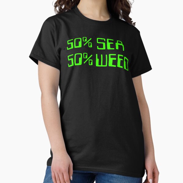 Item preview, SpongeBob SquarePants 50 Percent Sea 50 Percent Weed designed and sold by FifthSun.