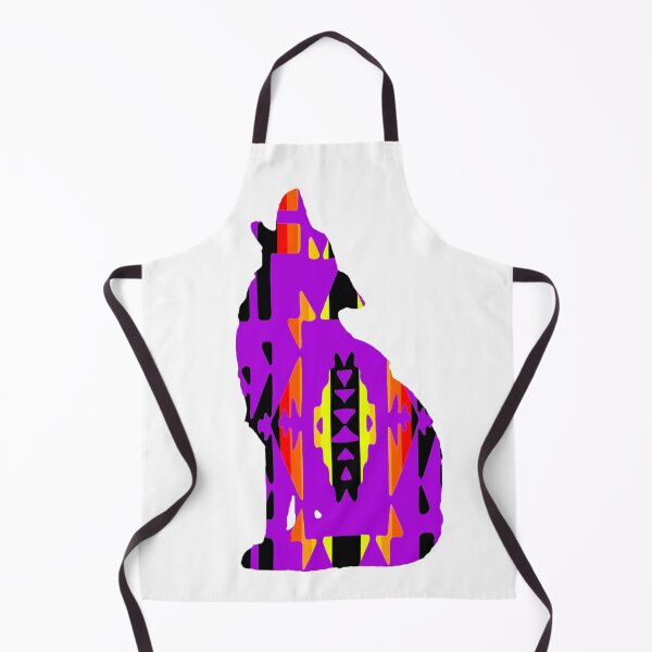 Item preview, Purple / Fire Colors / Black Native Print Wolf designed and sold by JMWCD.