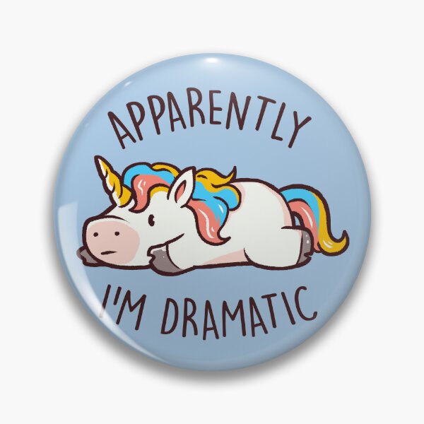 Item preview, Apparently I'm Dramatic - Cute Funny Unicorn Gift designed and sold by EduEly.