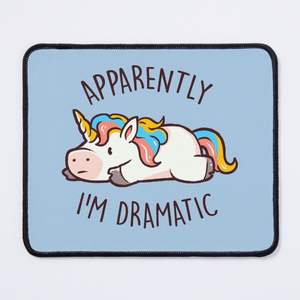 Item preview, Apparently I'm Dramatic - Cute Funny Unicorn Gift designed and sold by EduEly.