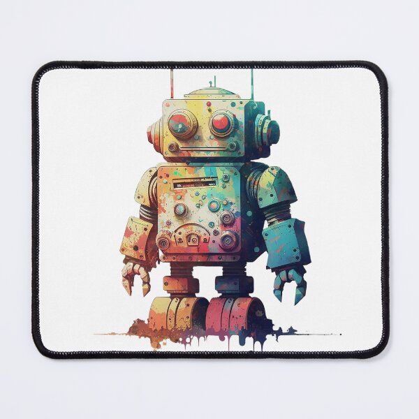 Item preview, Watercolor Vintage Robot designed and sold by SharpCookie.