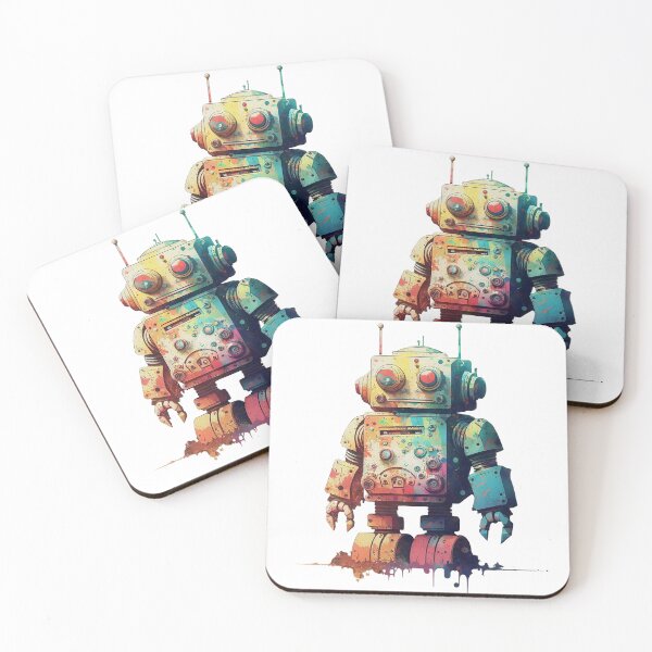 Item preview, Watercolor Vintage Robot designed and sold by SharpCookie.