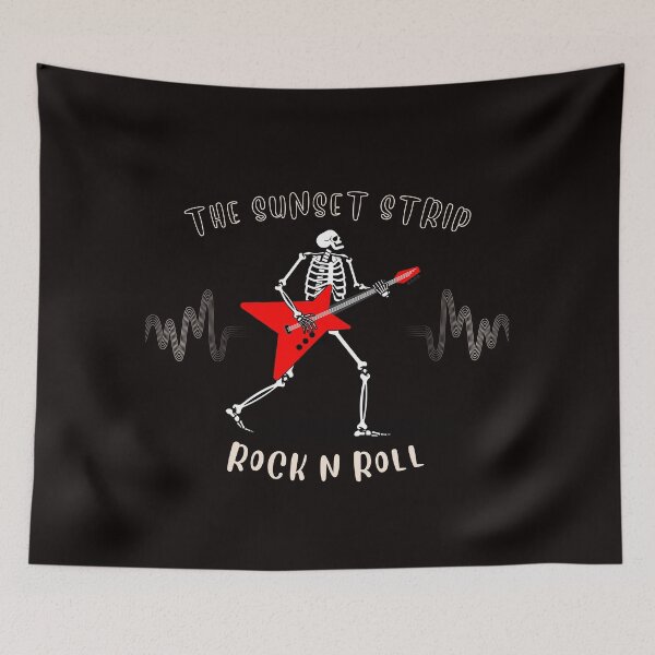 Item preview, The Sunset Strip; Skeleton Guitarist Rock N Roll designed and sold by evaninla.