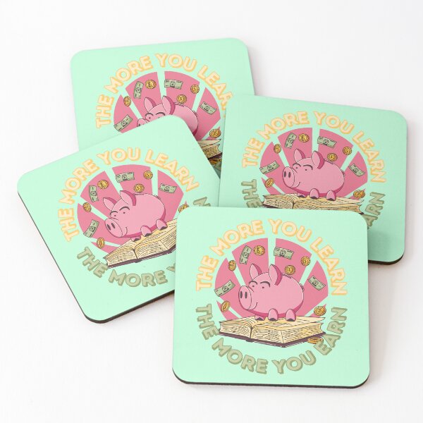 Item preview, The more you learn the more you earn pig designed and sold by Give Me that Pencil.