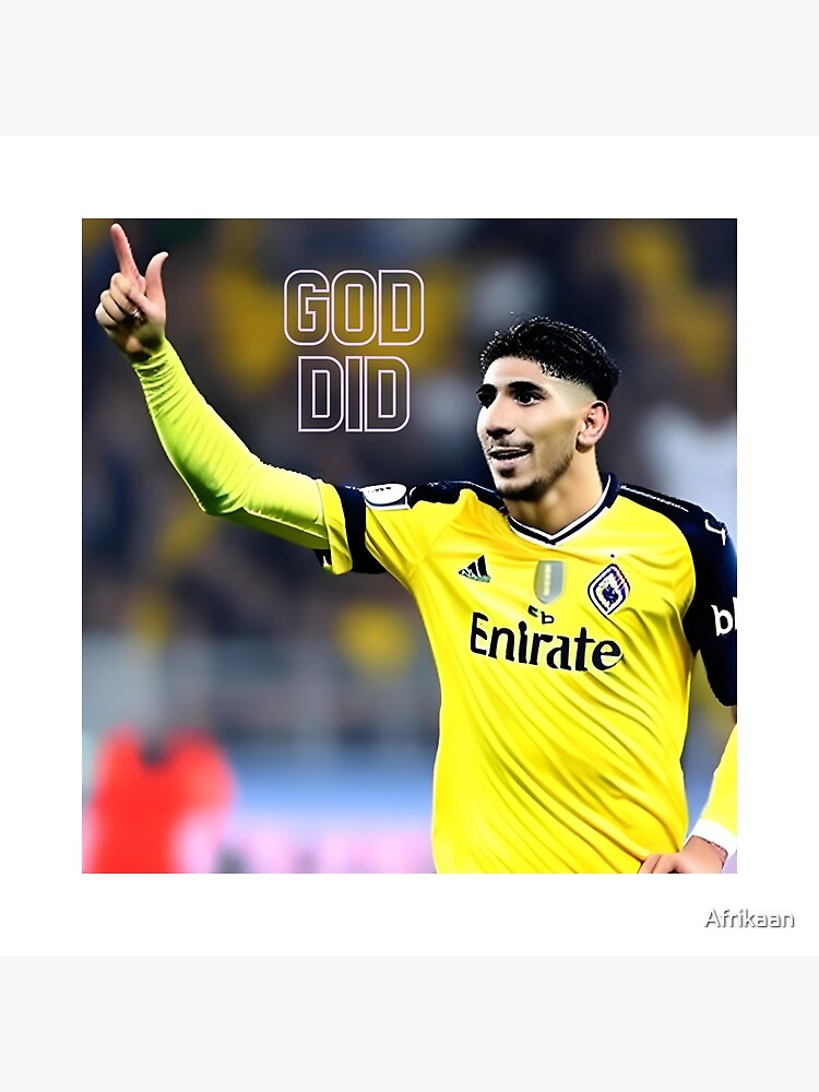 Achraf Hakimi God Did Classic T-shirt' Poster for Sale by Afrikaan