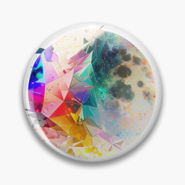 Item preview, colored crystal moon designed and sold by dino-saur.