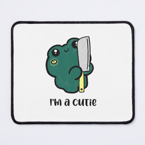 Item preview, Cute frog with knife, cutie, grunge aesthetic  designed and sold by noirglare.