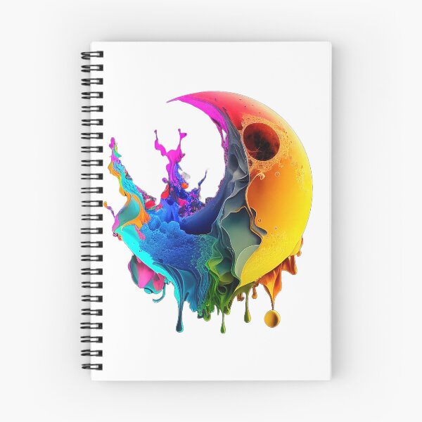 Item preview, bouncing ink-painted moon designed and sold by dino-saur.