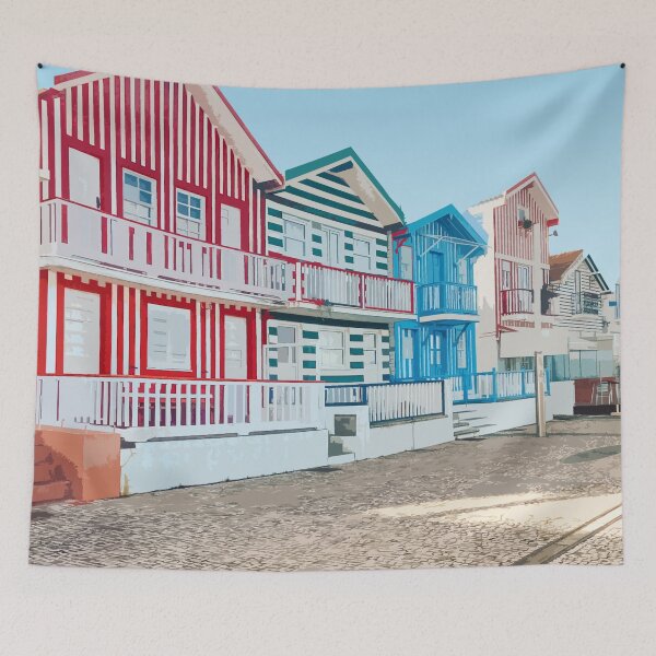 Item preview, costa nova, portugal sticker, lisbon designed and sold by MadeByEmilyLam.