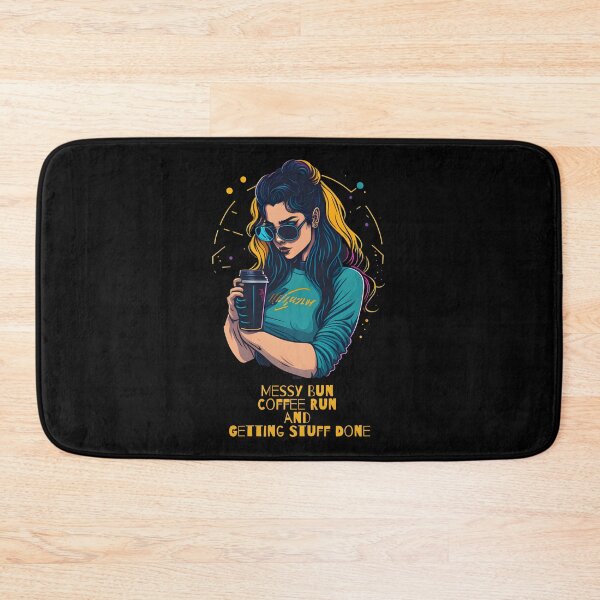 Item preview, Messy Bun Coffee Run and Getting Stuff Done - Brew Up Some Motivation: The Messy Bun and Coffee Run Strategy for Success designed and sold by Chromatic-Art.