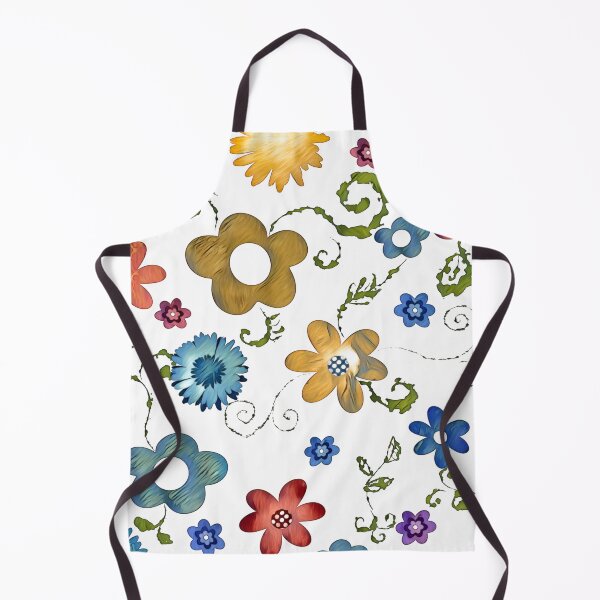 Item preview, colourful doodle flowers designed and sold by Inktown.