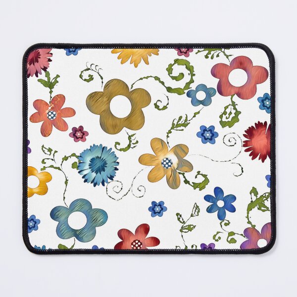 Item preview, colourful doodle flowers  designed and sold by Inktown.