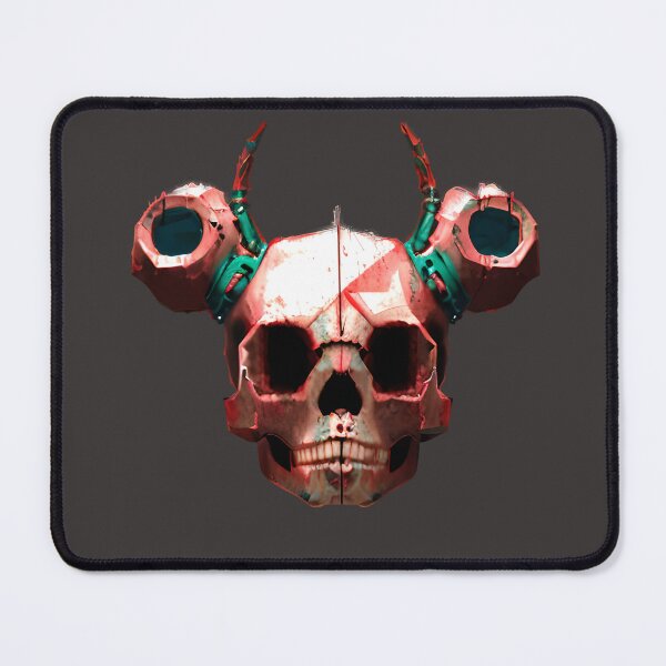 Item preview, Cute Skull in Space buns and horns designed and sold by Chubuter.