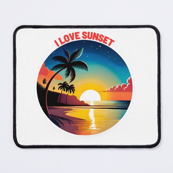 Item preview, beautiful sunset on the beach designed and sold by worldshopcolor.