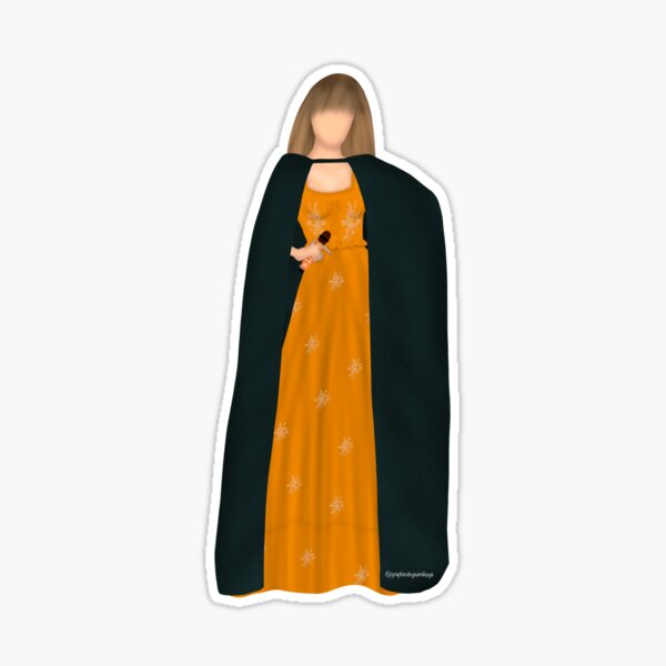 Evermore Dress With Cape Eras Tour Drawing Sticker for Sale by  graphicsbysami