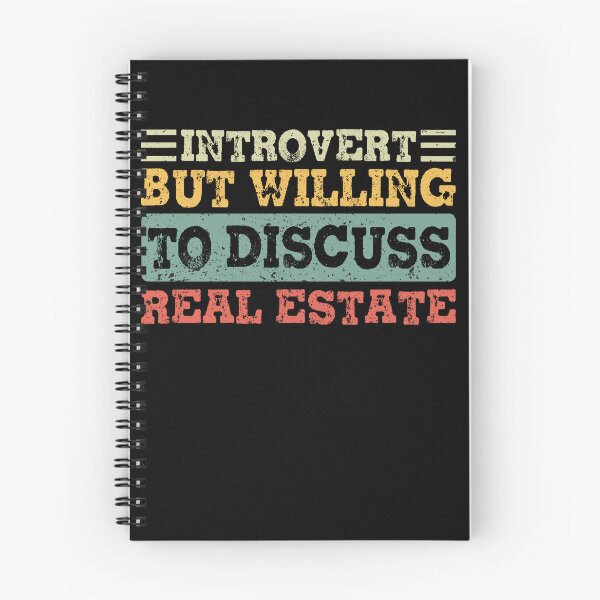Item preview, Introverted but Willing to Discuss Real Estate designed and sold by focusvibe.