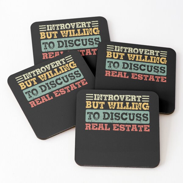 Item preview, Introverted but Willing to Discuss Real Estate designed and sold by focusvibe.