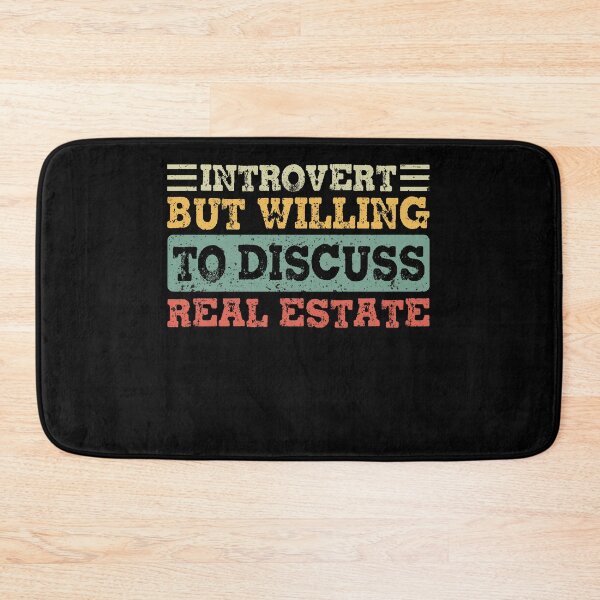 Item preview, Introverted but Willing to Discuss Real Estate designed and sold by focusvibe.