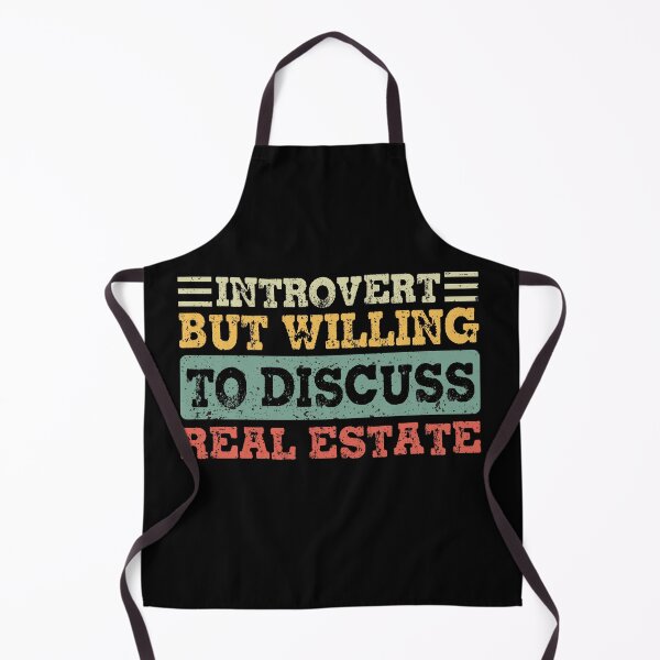 Item preview, Introverted but Willing to Discuss Real Estate designed and sold by focusvibe.