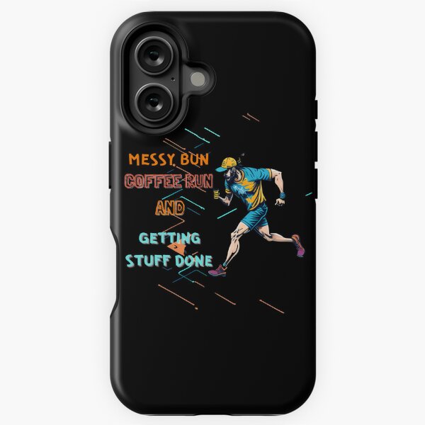 Vista previa del artículo con la obra «Messy Bun Coffee Run and Getting Stuff Done - Coffee, Creativity, and Chaos: A Guide to Getting Things Done II», diseñado y vendido por Chromatic-Art.