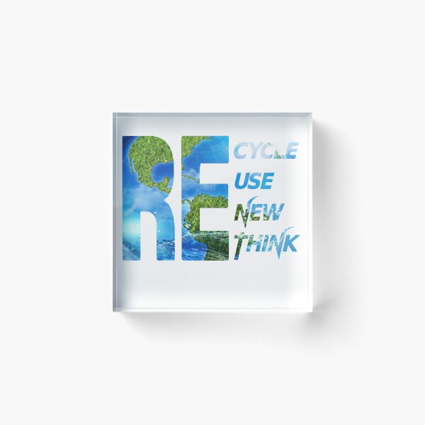 Item preview, Funny Recycle Reuse Renew Rethink For Earth Day Recycling 2023 designed and sold by Havic  Tees.