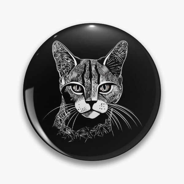 Item preview, cat drawn with lines designed and sold by dino-saur.