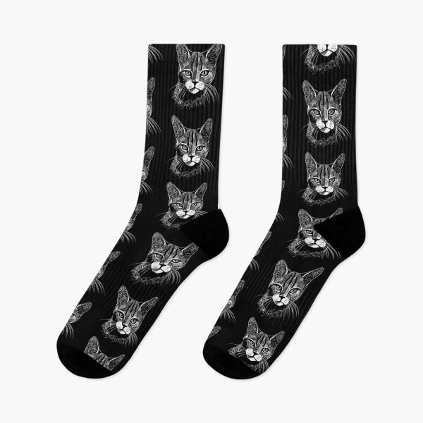 Item preview, cat drawn with lines designed and sold by dino-saur.