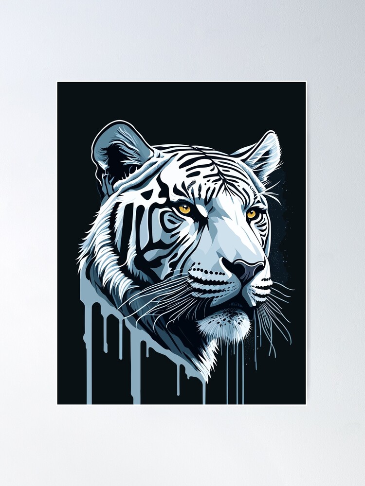 Image Of A White Bengal Tiger Cap for Sale by uncleteds