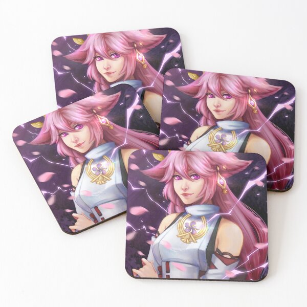 Item preview, Lightning Sakura - Yae Miko Portrait designed and sold by dawnshue.