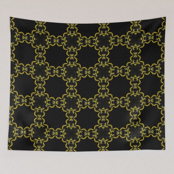 Item preview, Yellow Chrysanthemum Light and Shadow Kaleidoscope pattern (Seamless) 16 designed and sold by Swabcraft.