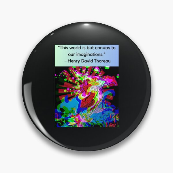 Item preview, "This world is but canvas to our imaginations" -Henry David Thoreau designed and sold by Planet Agora.