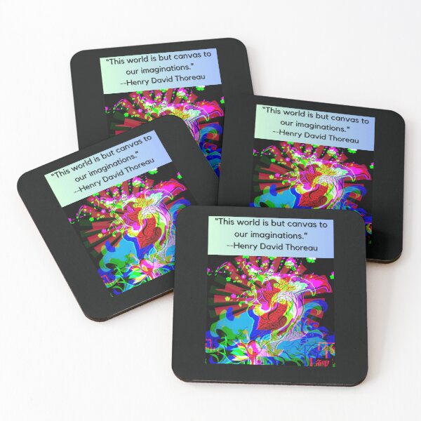 Item preview, "This world is but canvas to our imaginations" -Henry David Thoreau designed and sold by Planet Agora.