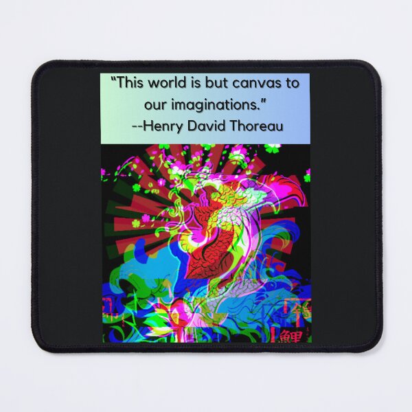 Item preview, "This world is but canvas to our imaginations" -Henry David Thoreau designed and sold by Planet Agora.
