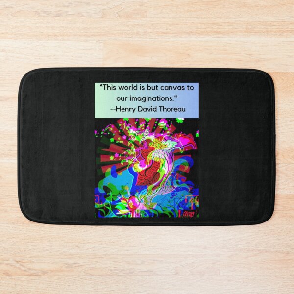 Item preview, "This world is but canvas to our imaginations" -Henry David Thoreau designed and sold by Planet Agora.