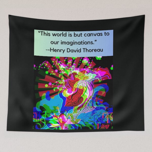 Item preview, "This world is but canvas to our imaginations" -Henry David Thoreau designed and sold by Planet Agora.
