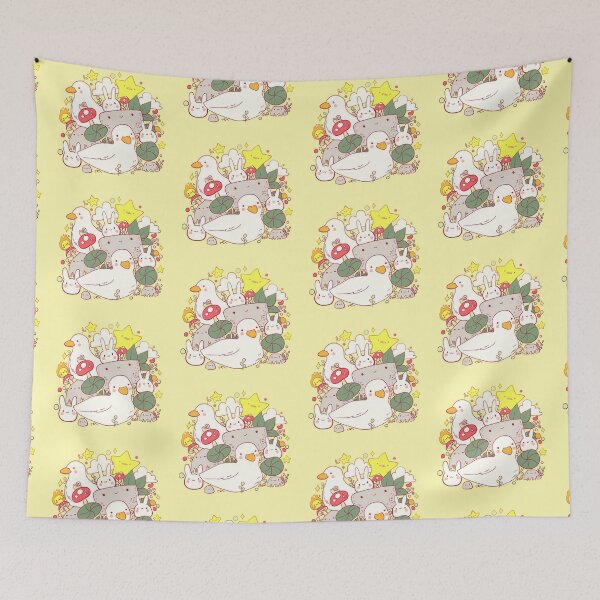 Item preview, Ducks and bunnies doodle  designed and sold by Mayarart.