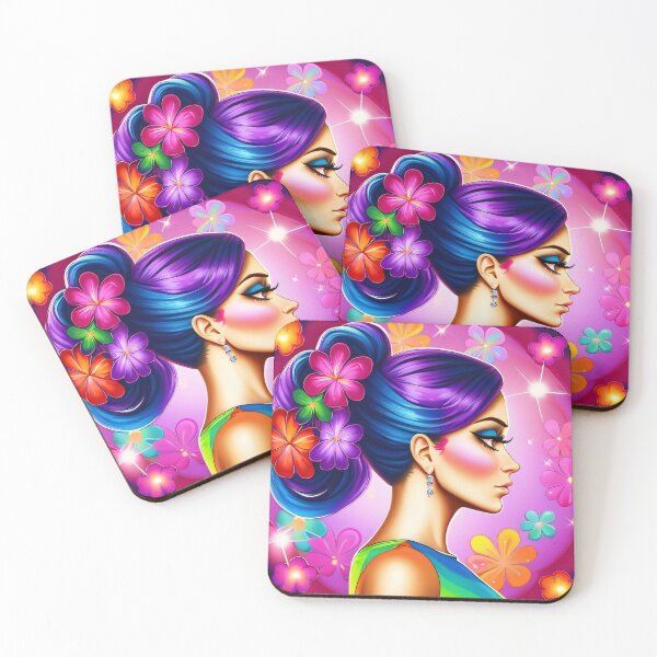 Item preview, Perfil lateral de belleza - Bella designed and sold by CrushyAIDesigns.