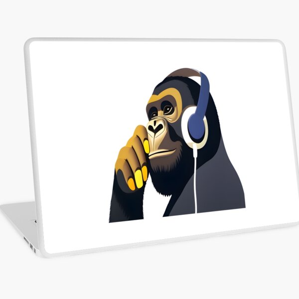 Banksy Dj Monkey Laptop Skins for Sale